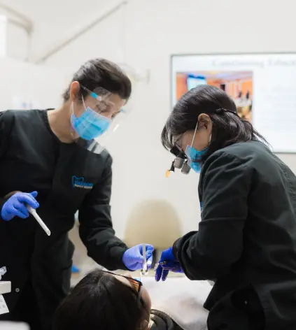 Patient procedure by the Harmony Family Dentistry team